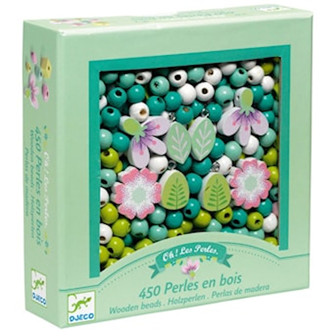 Perles Wooden Beads Flowers And Foliage