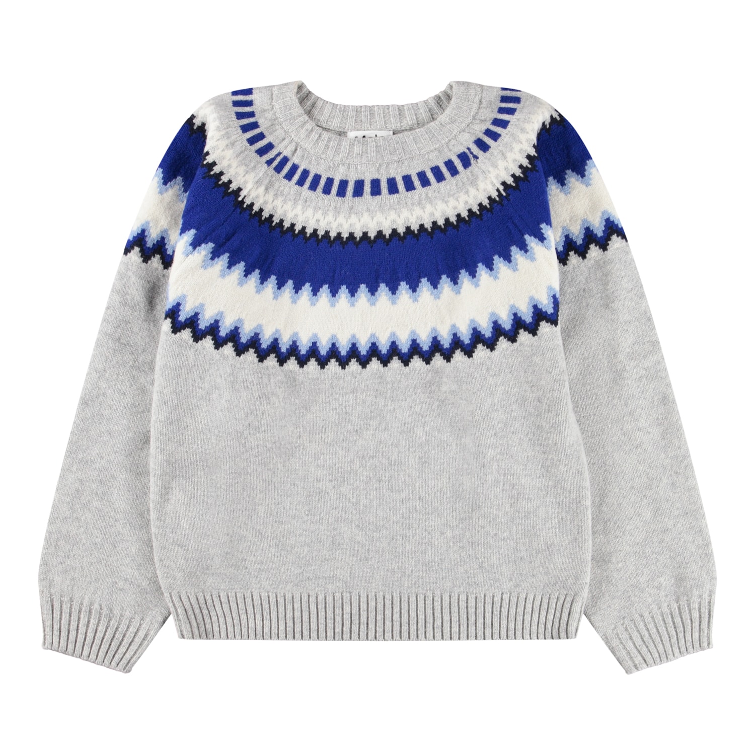 Baes Wool Knit Sweater Nordic Blues
