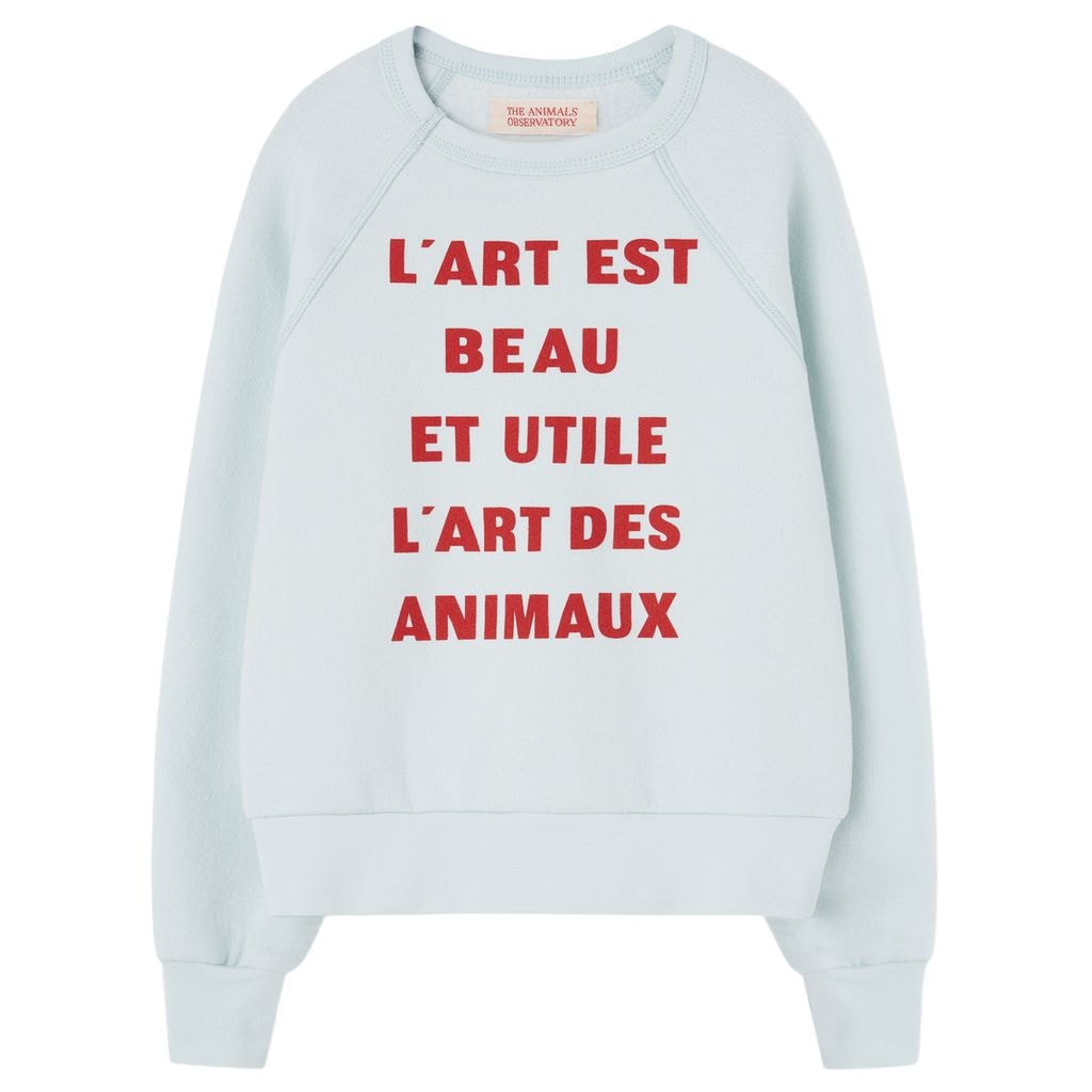 Shark Sweatshirt Soft Blue