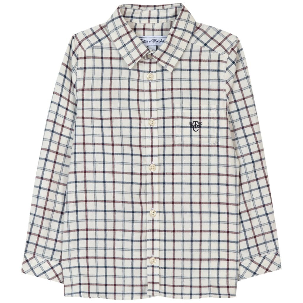 Checked Shirt Cream