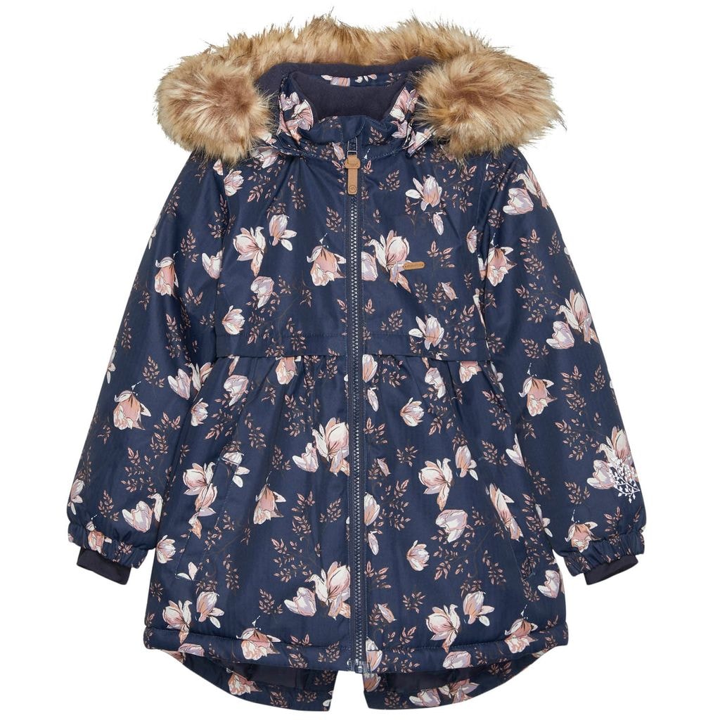 Blomstret Vinterjakke Parisian Night