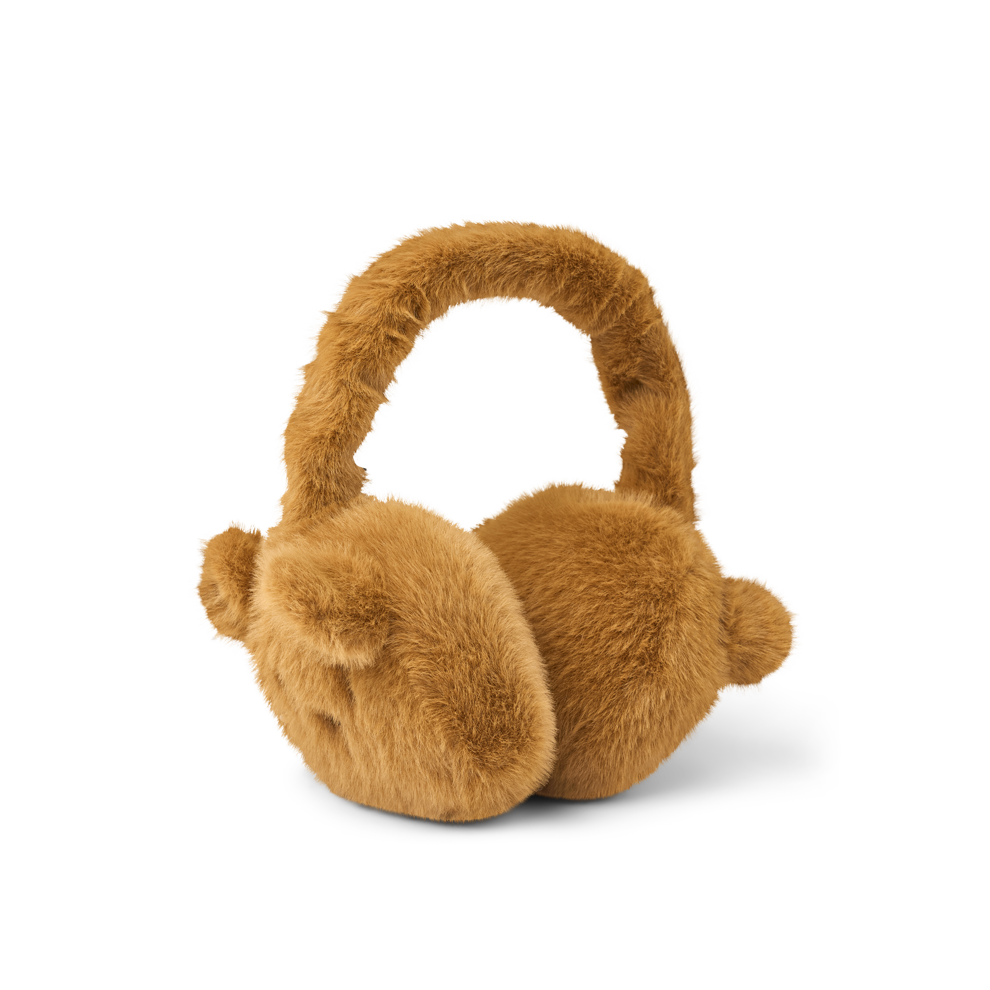 Timothy Plush Bear Ear Warmers Golden Caramel