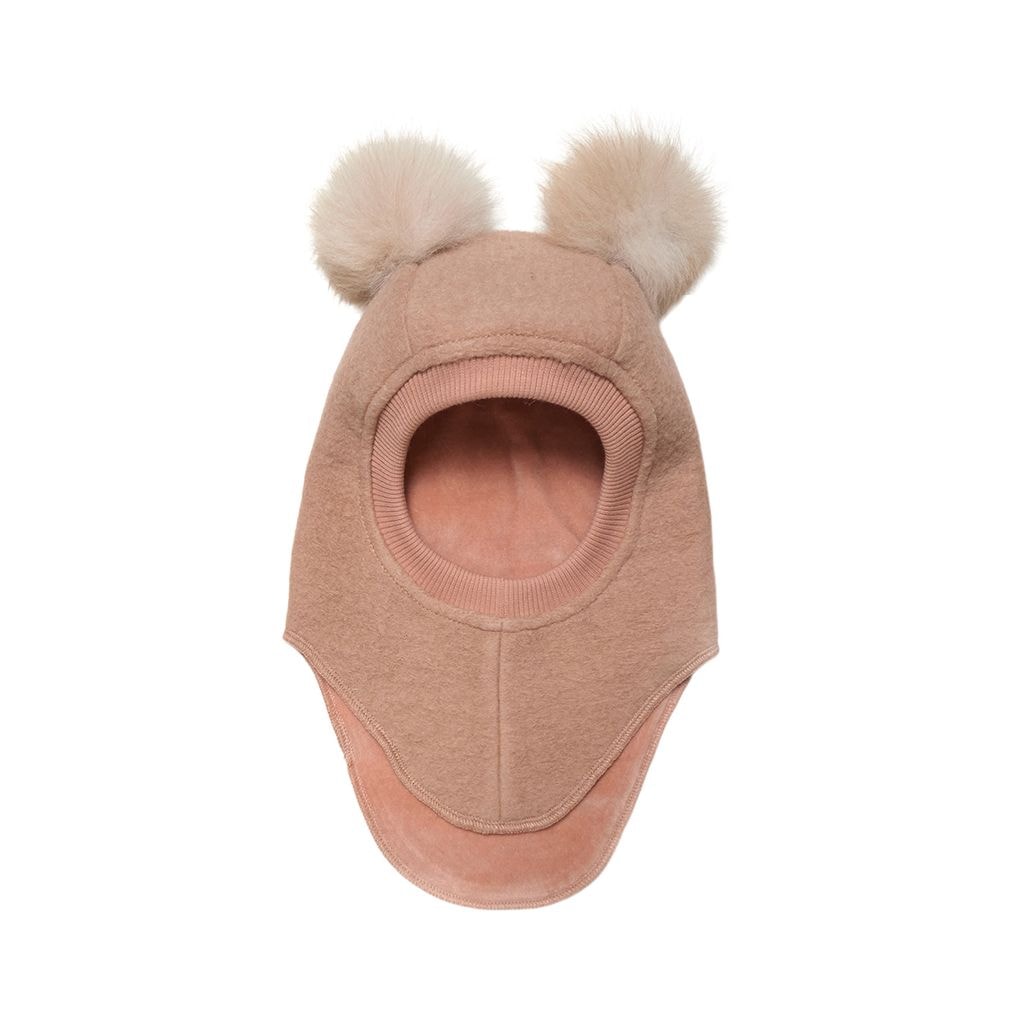 Balaclava alpakanpalloilla Rose Melange