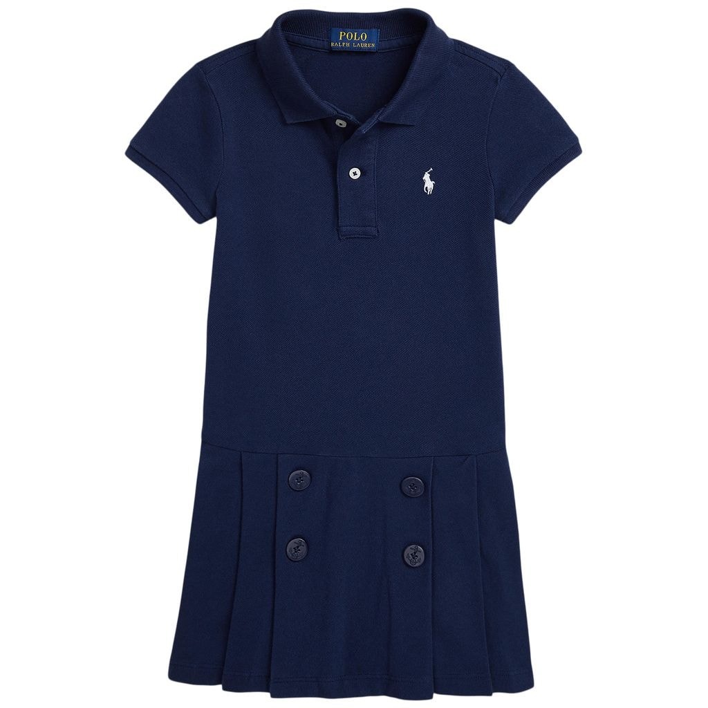 Branded Polo Dress Navy