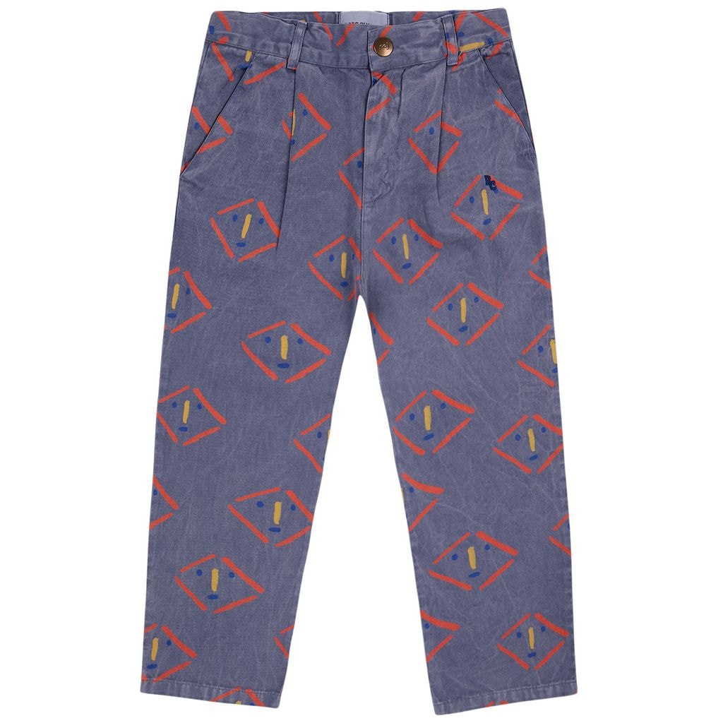 Masks Printed Chinos Blue