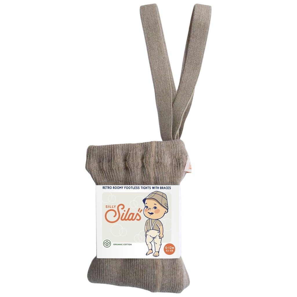 GOTS Roomy Footless tights Peanut Blend