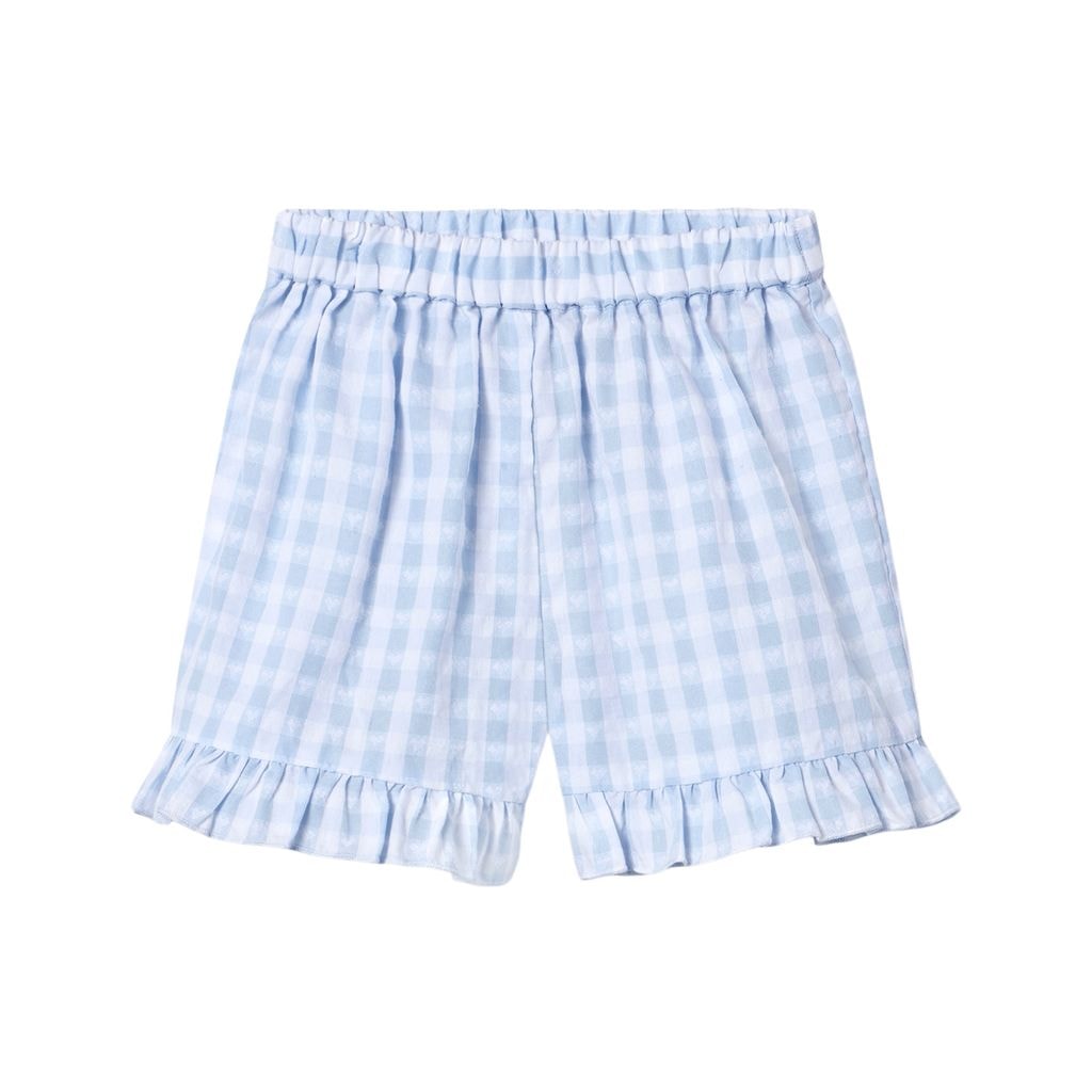 Pari Shorts Med Flæser Dream Blue Check