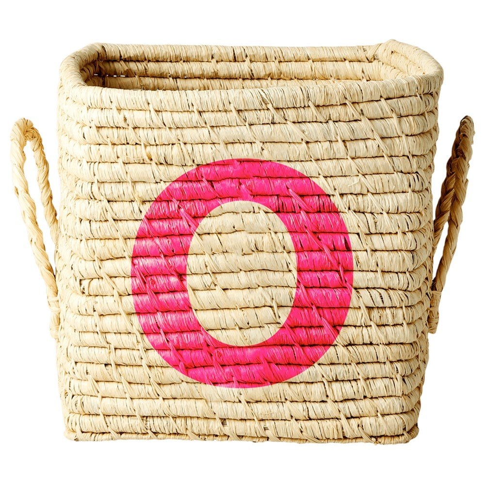 Raffia Square Basket – O