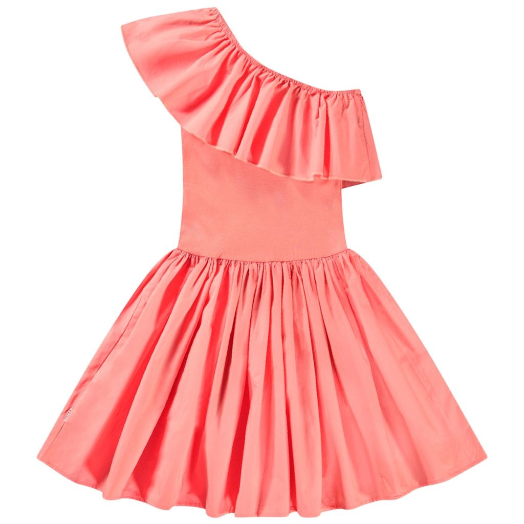Chloey Short Sleeve Dress Warm Coral