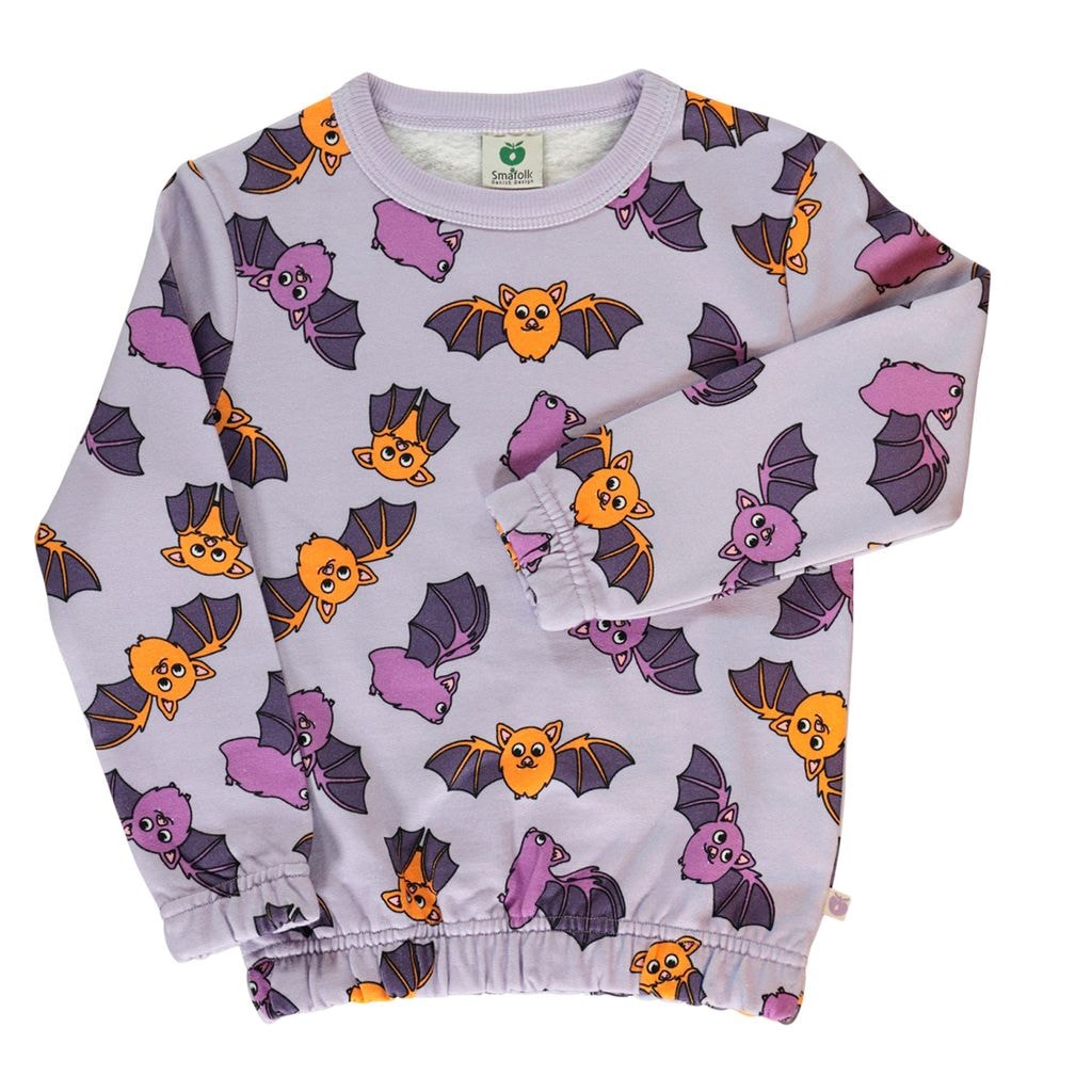 Sweatshirt with bats  Orchid Petal