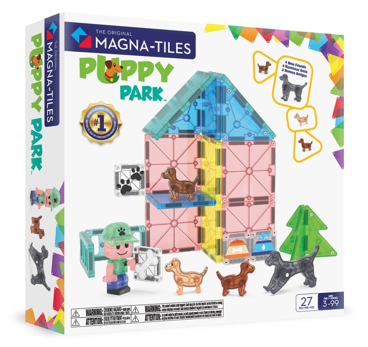 Magna-Tiles 27 Stk. Puppy Park
