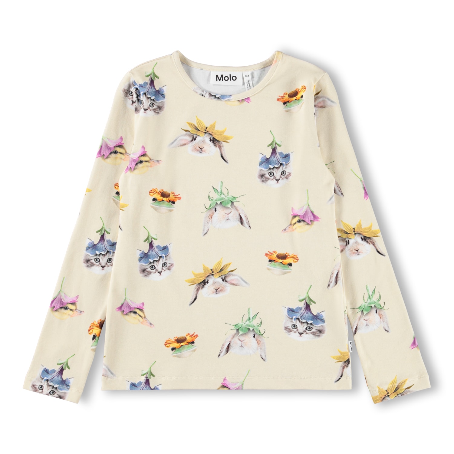 GOTS Rose Langærmet Top Floral Fun 