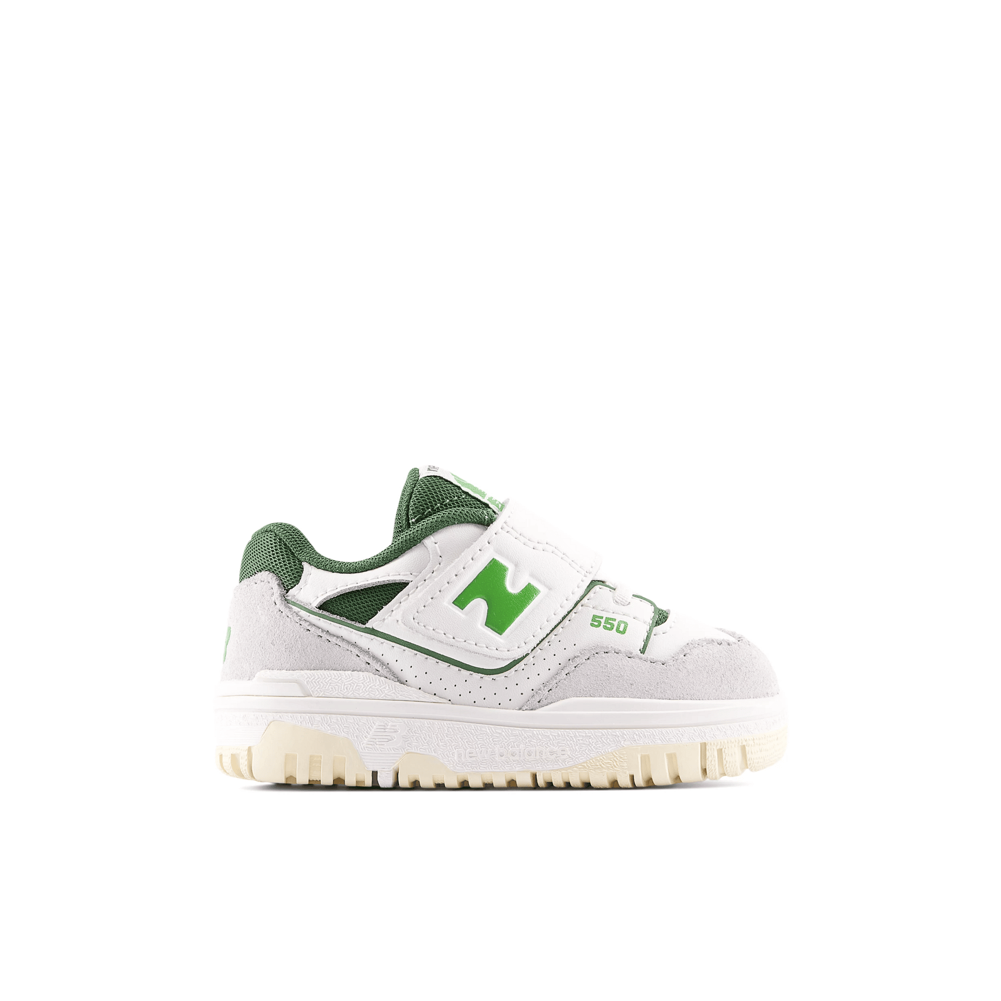 550 Kids Bungee Lace With Hook & Loop Top Strap Sneakers Sea Salt
