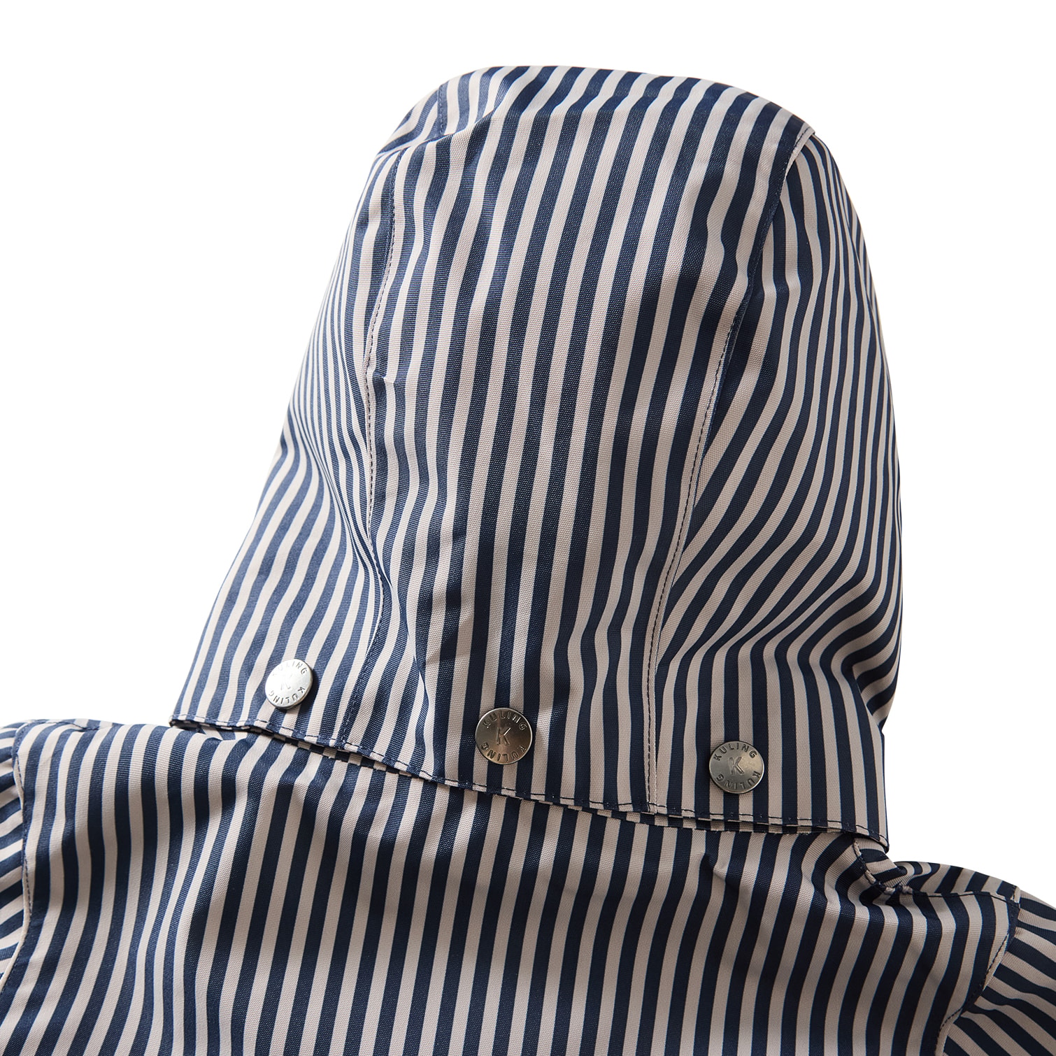 Stockholm Skaljakke Navy Taupe Stripe