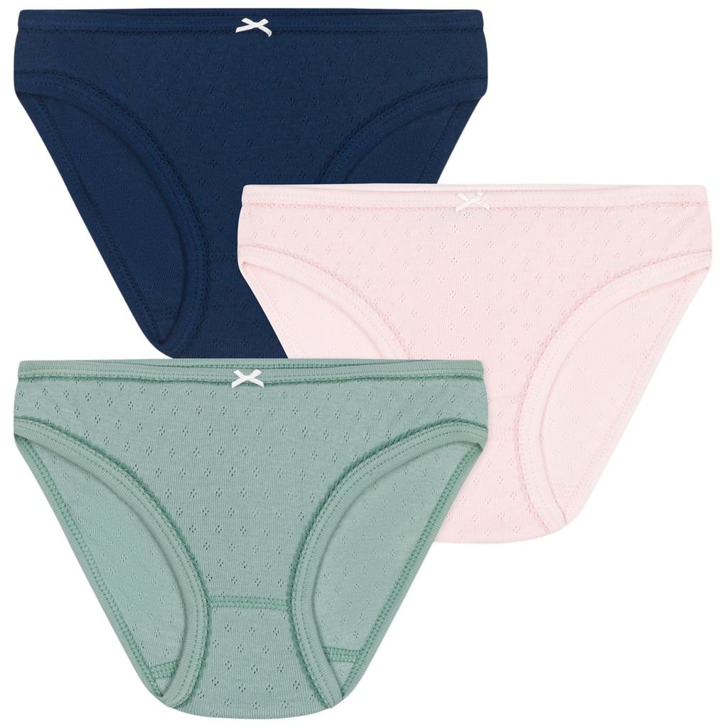 3-Pack Pointelle Briefs Fleur