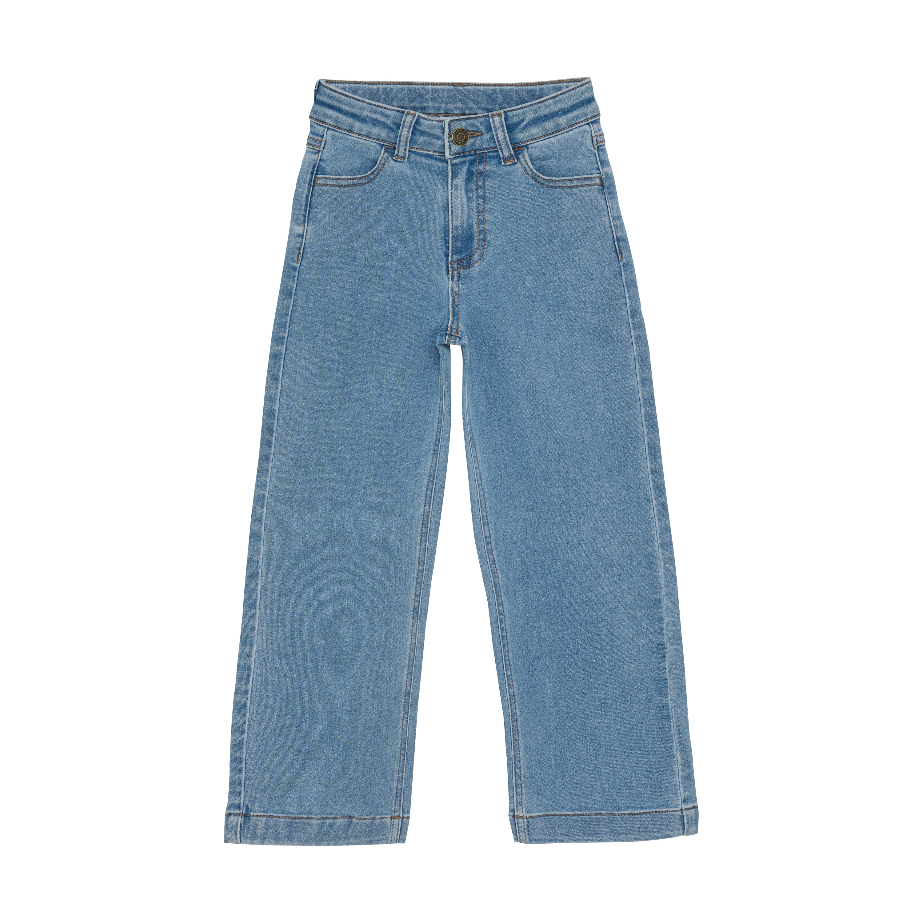 Wide Loose Fit Jeans Light Dusty Blue
