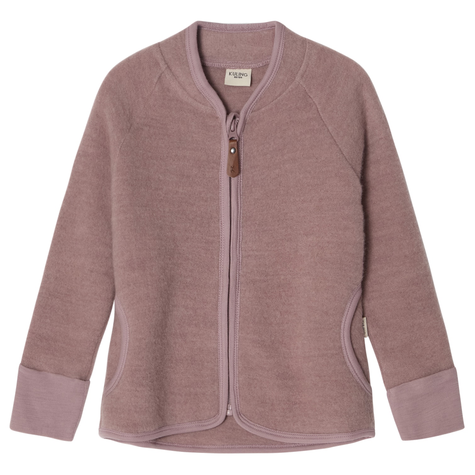 Adelaide Wool Fleece Jacket Purple Mauve