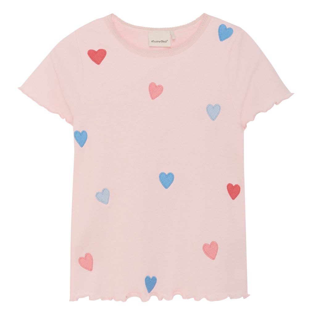 Ribbed T-paita Pink Dogwood