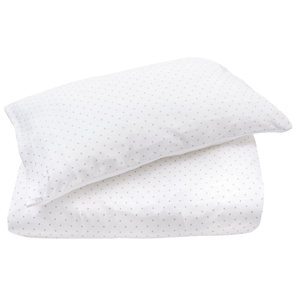 Saturday 110 x 125 Polka Dot Bedding Set White