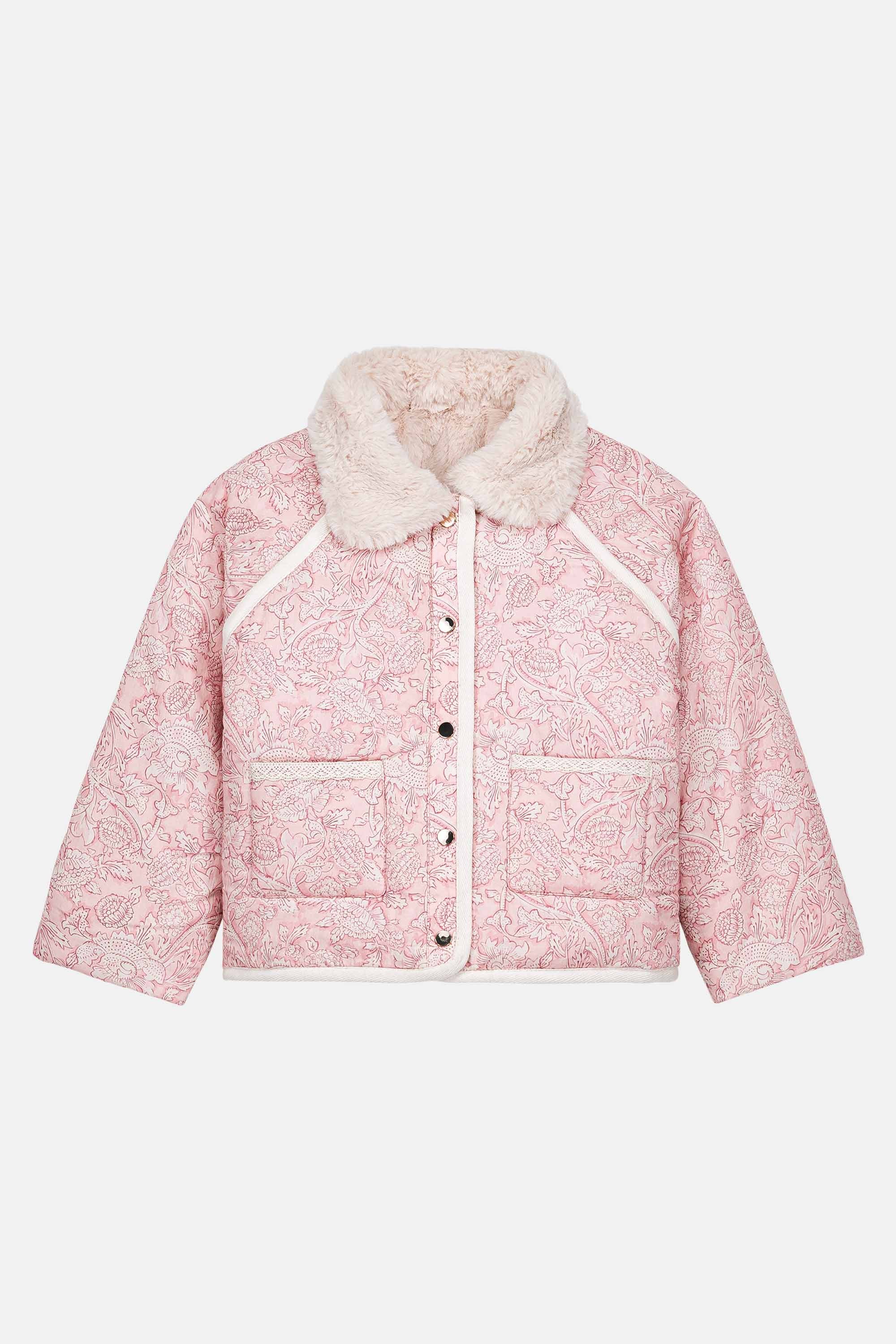 Reversible Coat Pink Mountain Avens