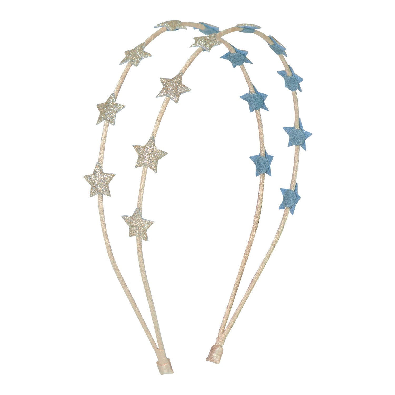 Mega Starry Shimmer Enchanted Double Alice Band Blue 