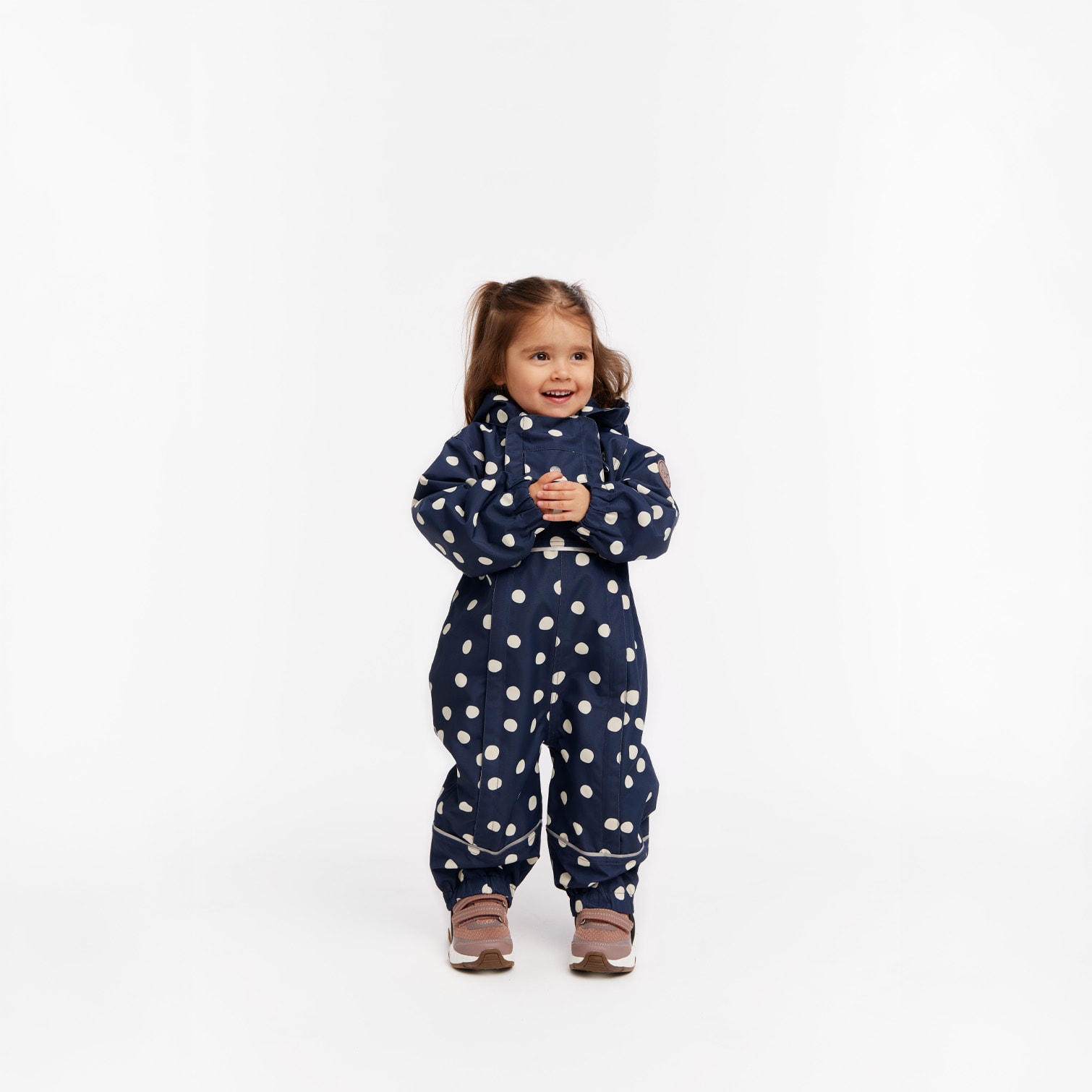 Milano Skaloverall Navy Polka Dots