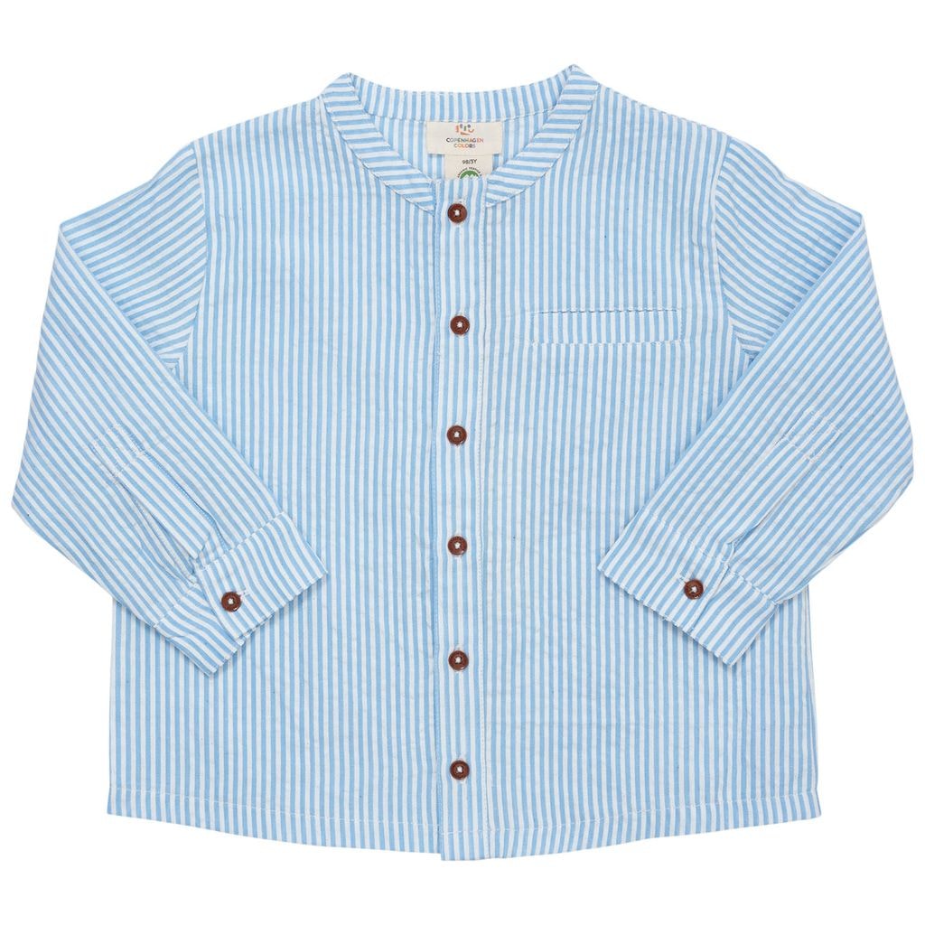 Striped Shirt Sky Blue
