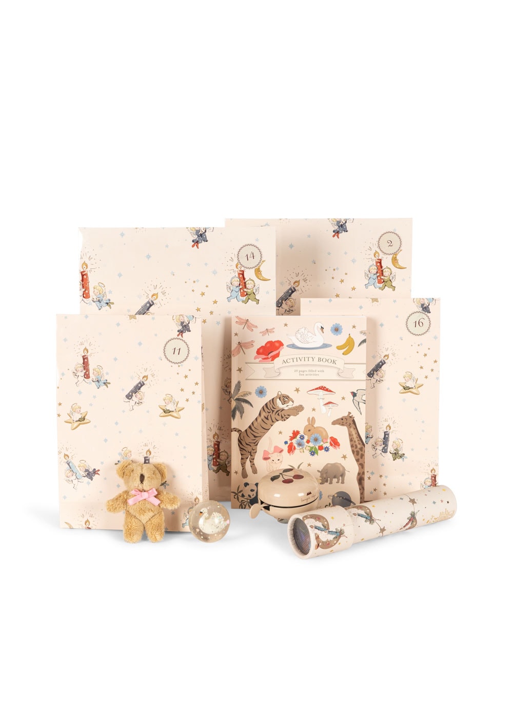 Christmas Calendar With 24 Gifts Beige 