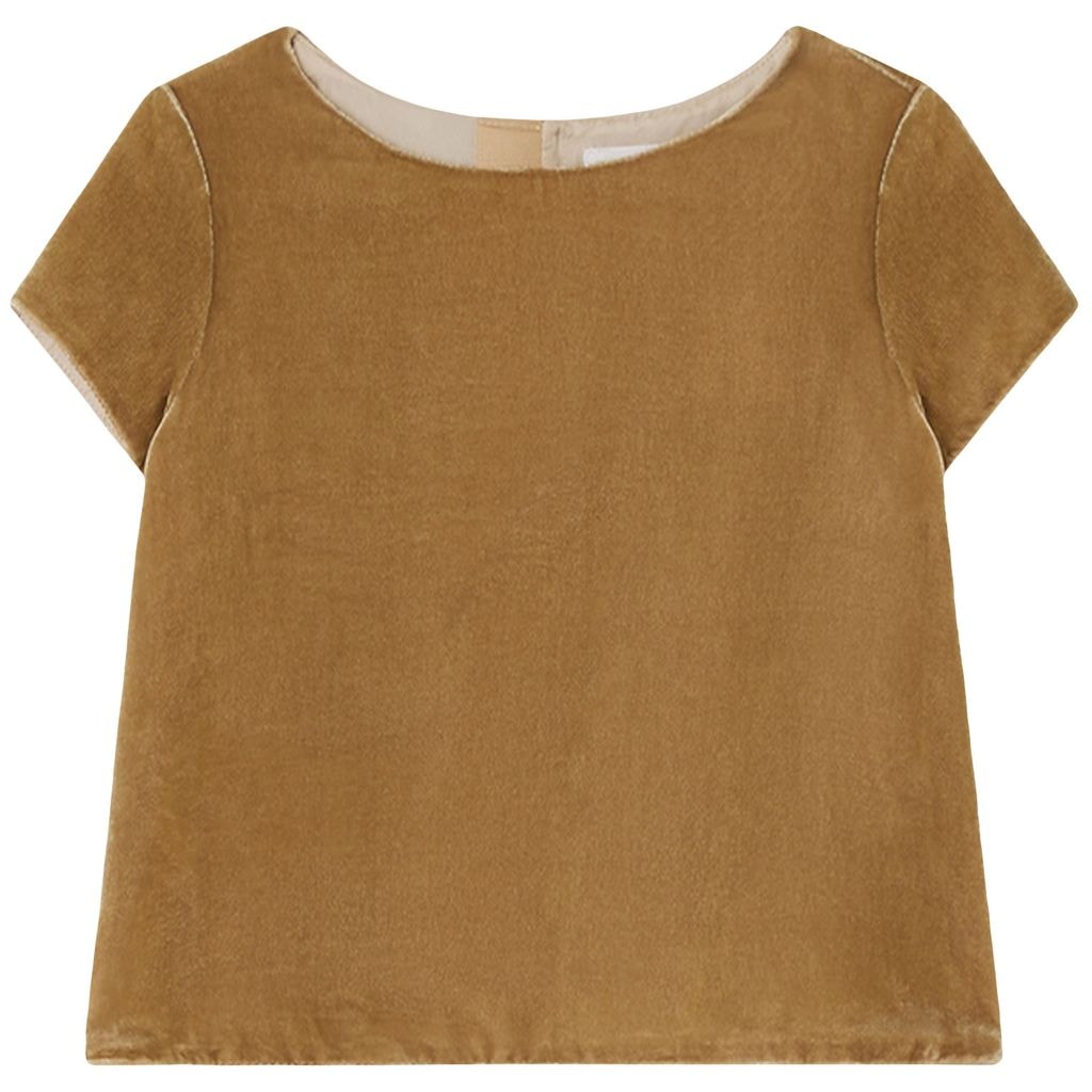 Beaute Velour T-Shirt Beige