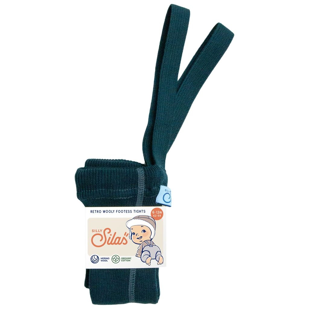 Wooly Footless Tights Blue Sapphire