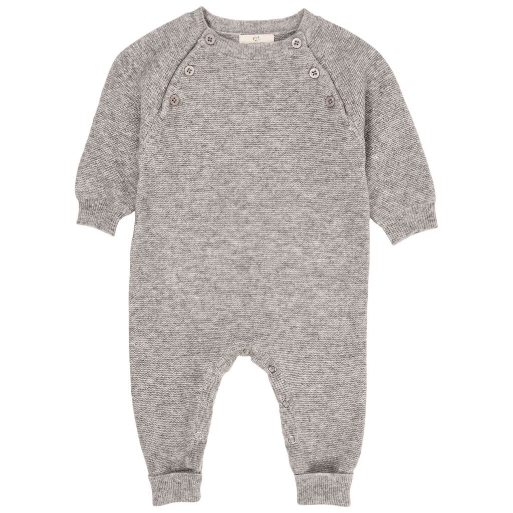Cashmere Wool Baby Body Grey Mel