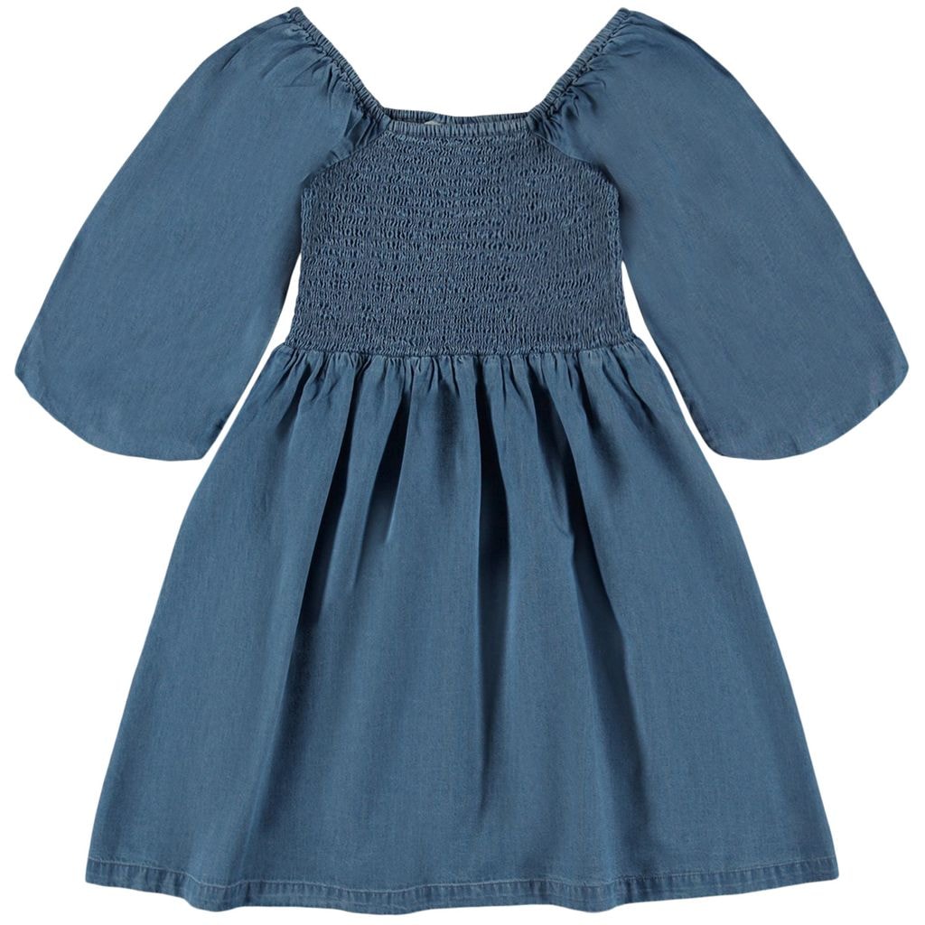 Cherisa Klänning Washed Chambrey
