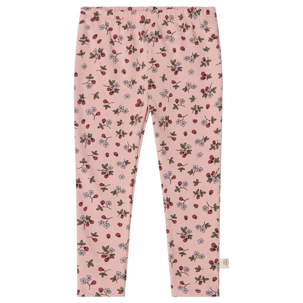 Kalle GOTS Mönstrade Leggings Wild Strawberry