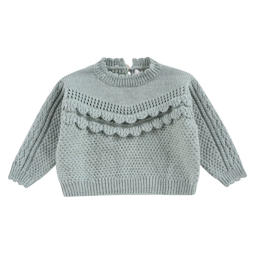 Ionnisa Knitted Baby Sweater Sauge