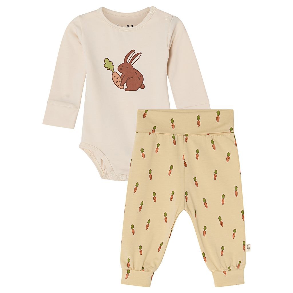 Filip GOTS Setti Vauvan Bodyllä Ja Legginssillä Bunny/Carrots