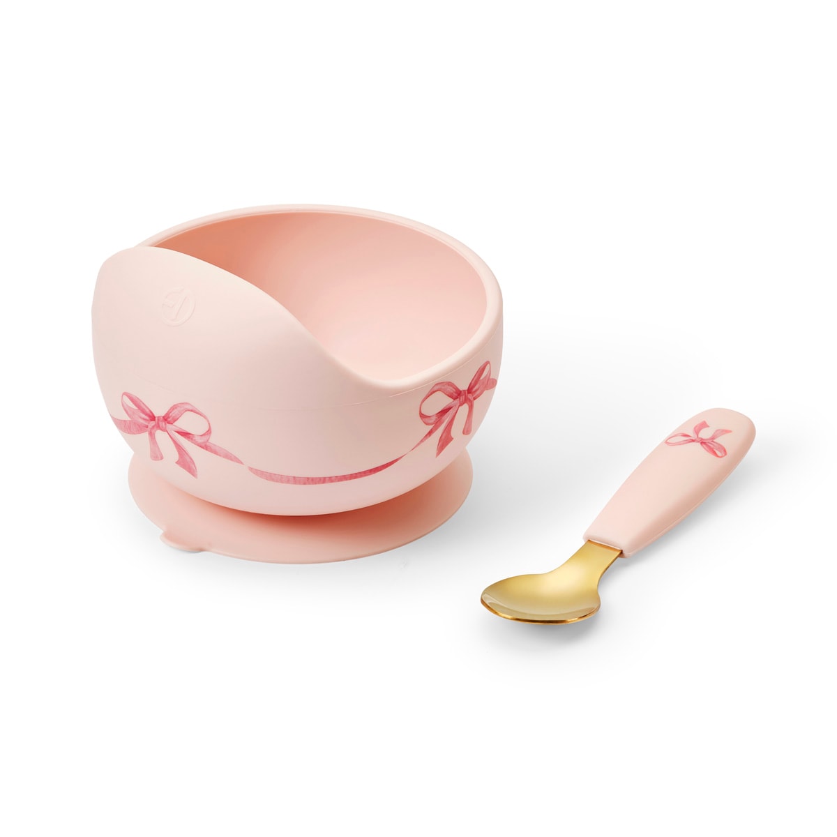 Silicone Bowl Set Rosy Bow 