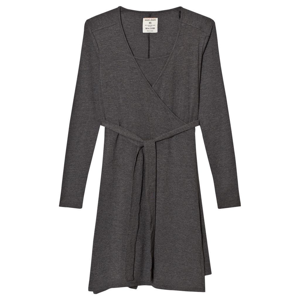 Wrap Dress Grey Melange