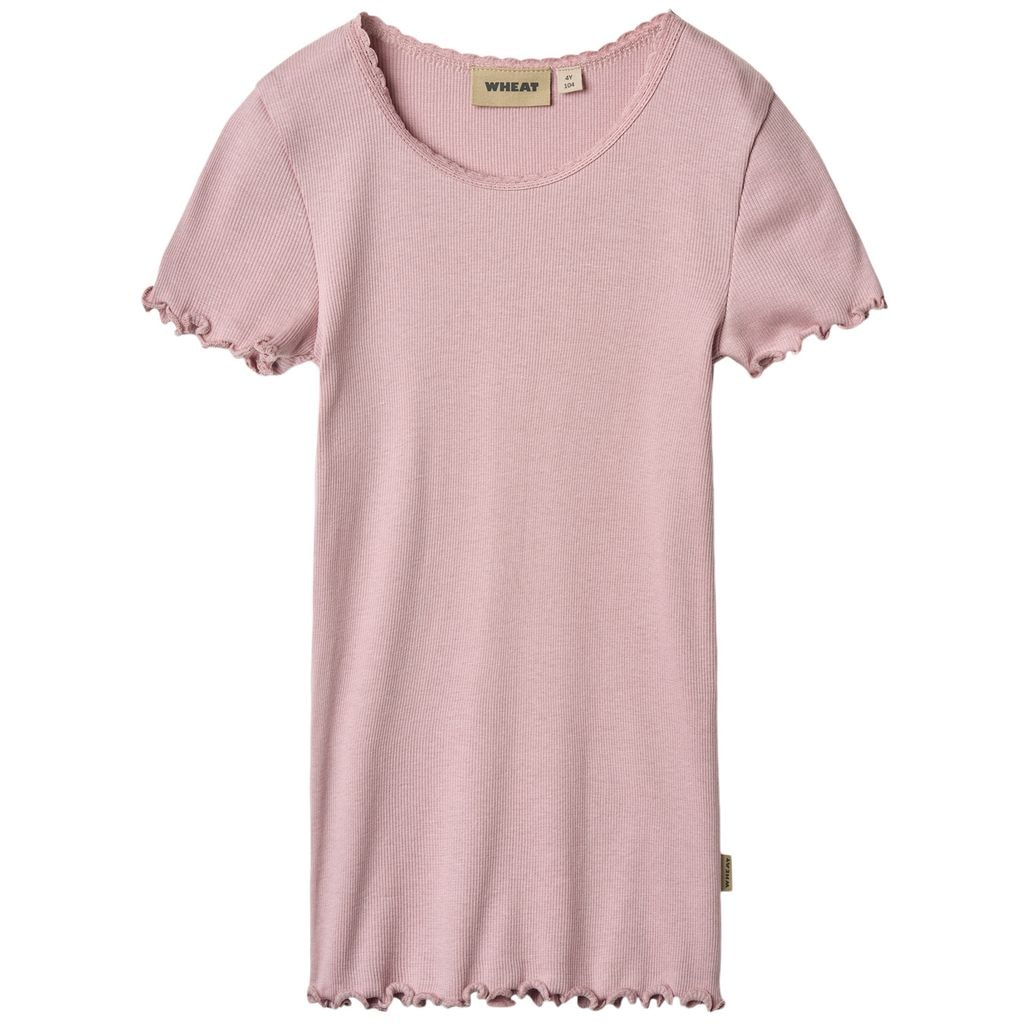 Katie Ribbestrikket T-skjorte Lavender Mist