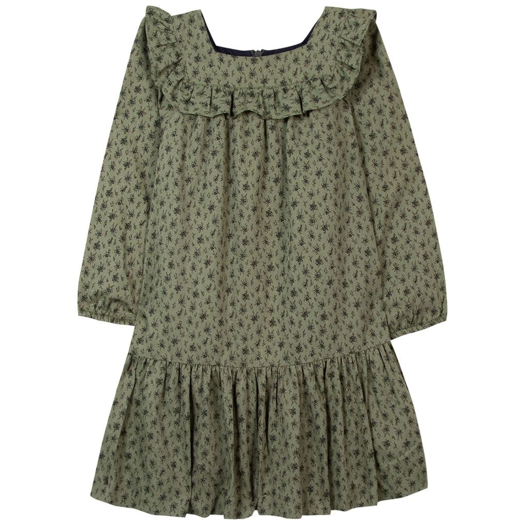Floral Dress Green