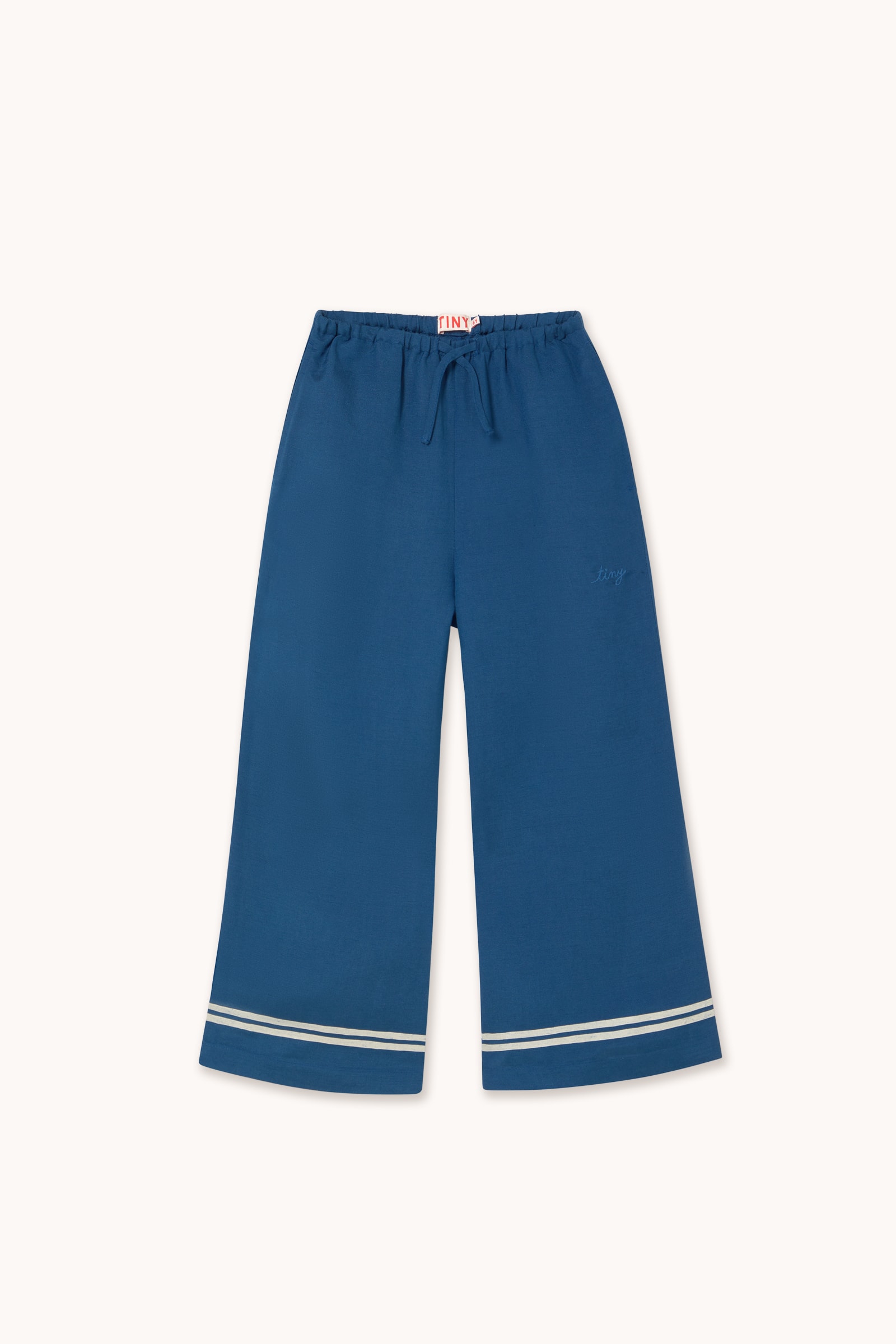 Stripes Vævede Bukser Light Navy 