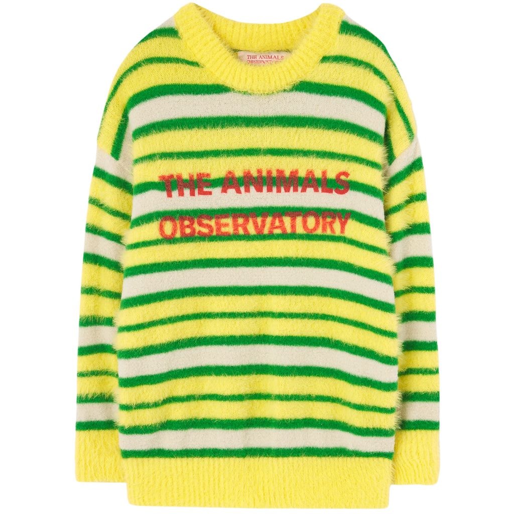 STRIPES BULL 니트 스웨터 Yellow