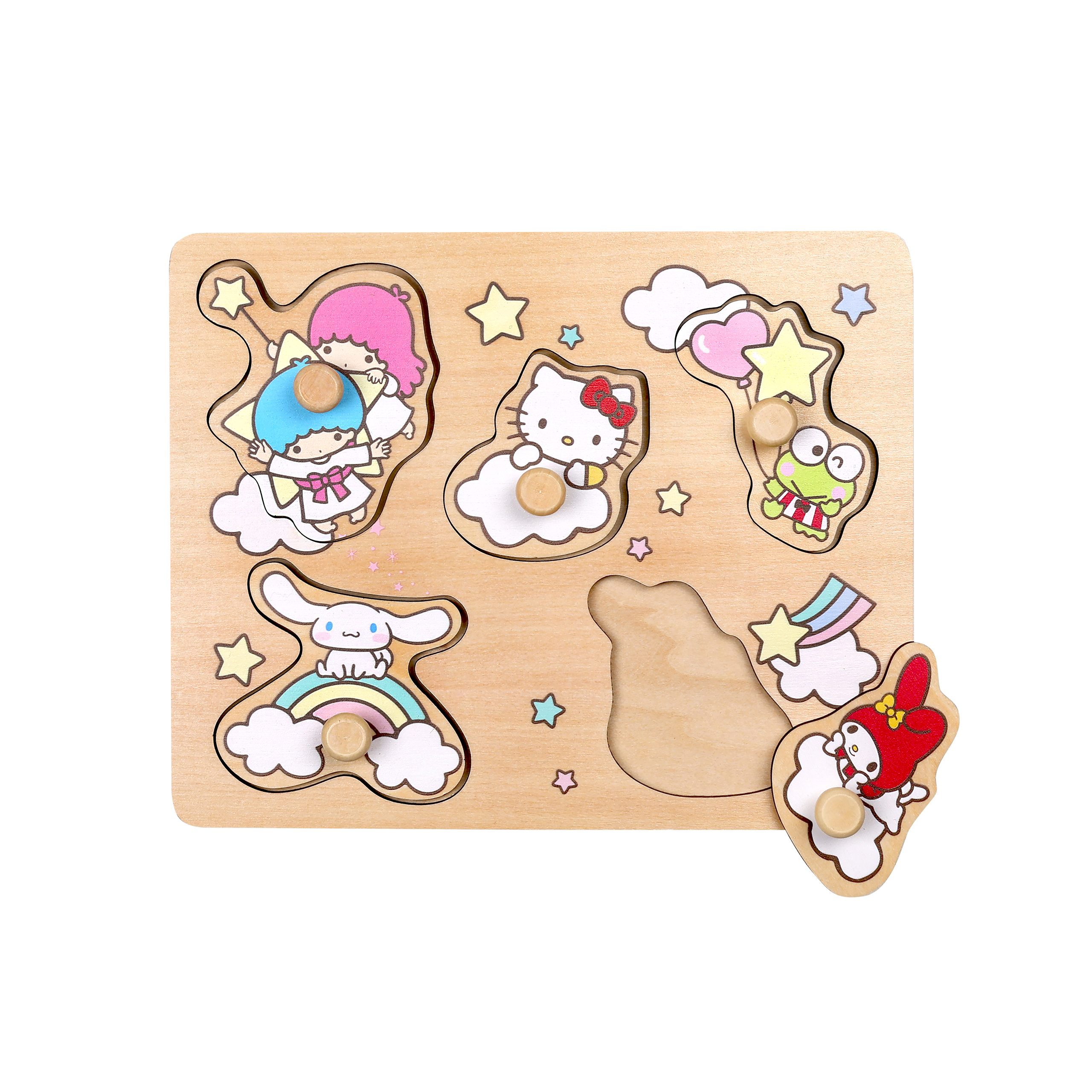 Hello Kitty Pussel Med Knoppar Multi
