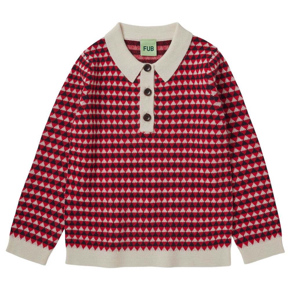 Jacquard Polo Ecru
