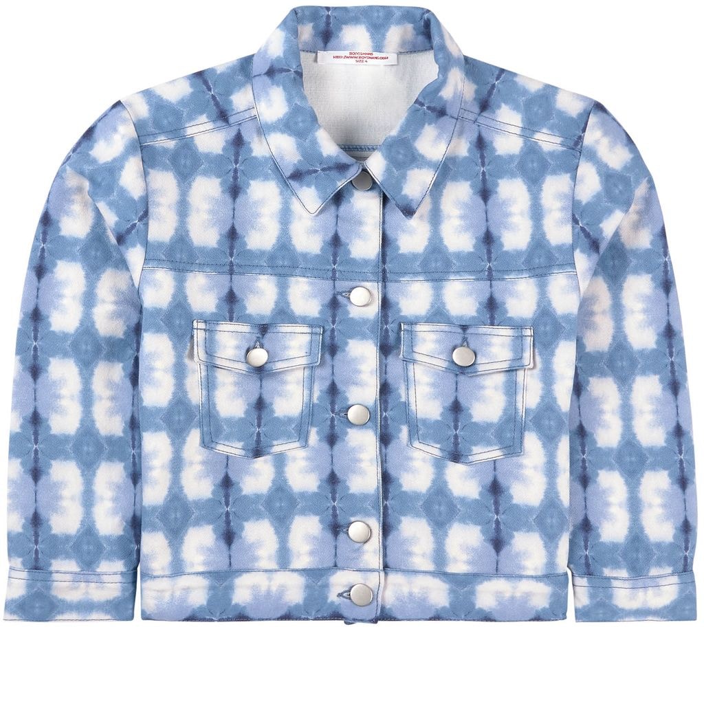 Denim Jacket Tye Dye Blue