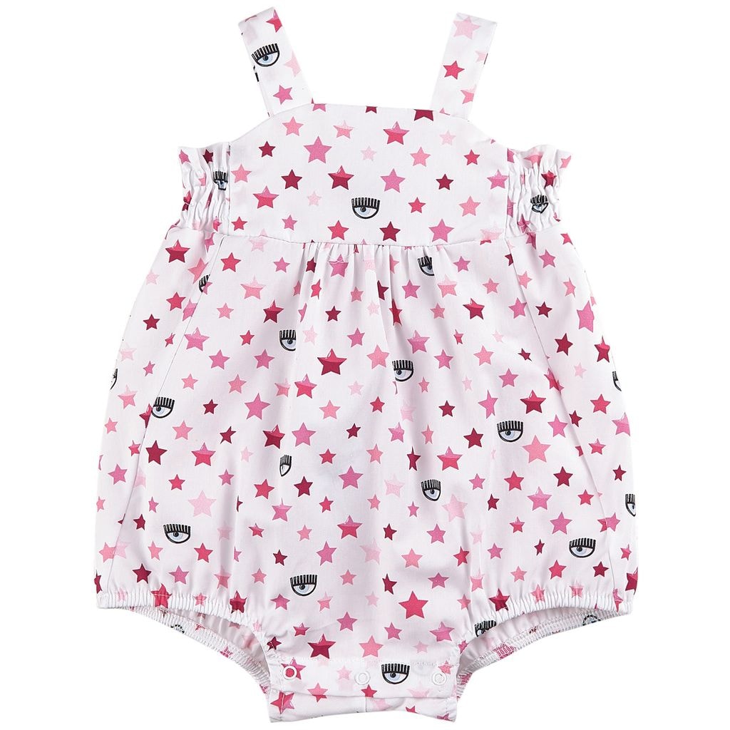 Rainbow Romper White