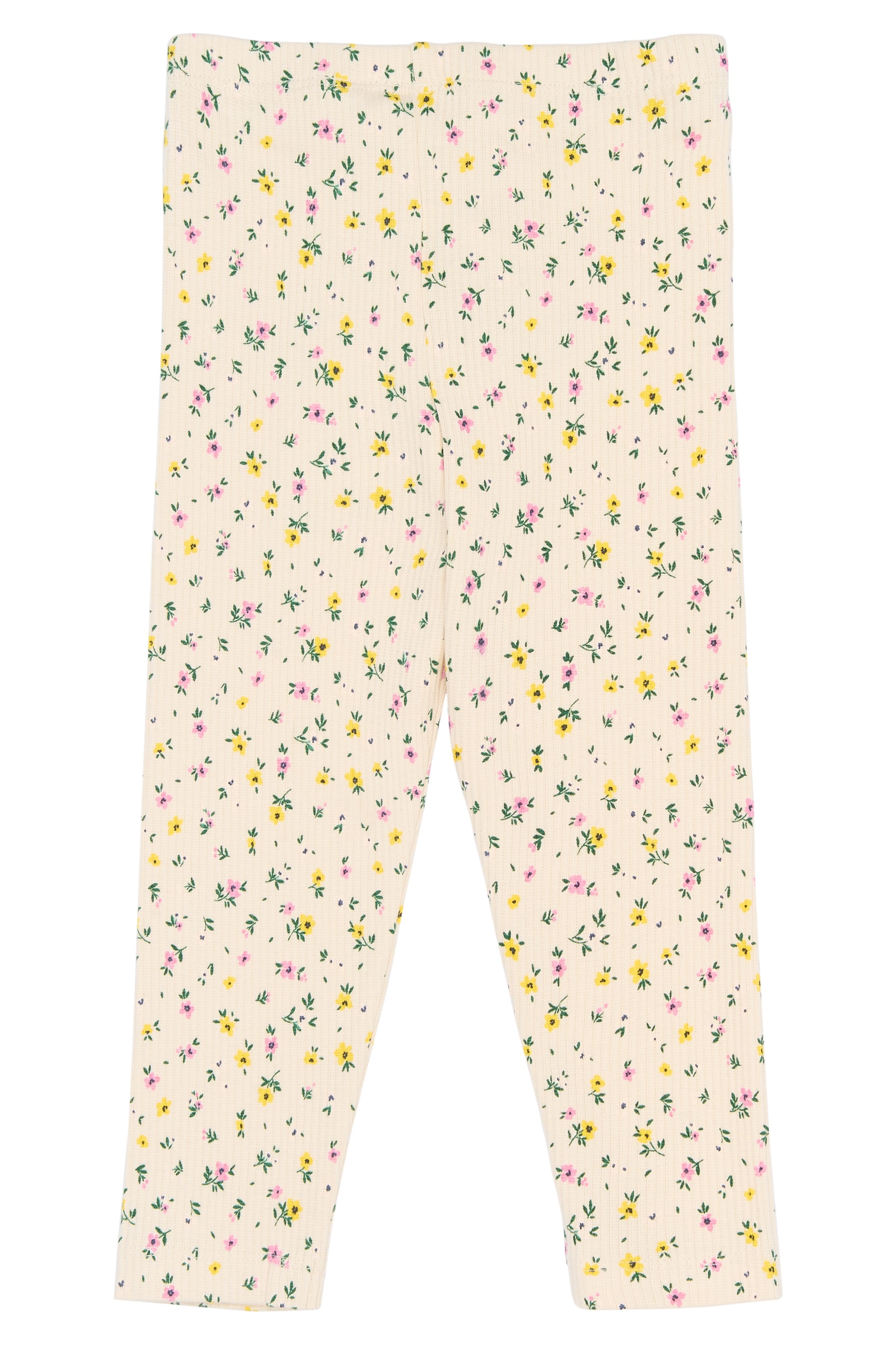 Selma Rib Leggings Gardenia Aop 