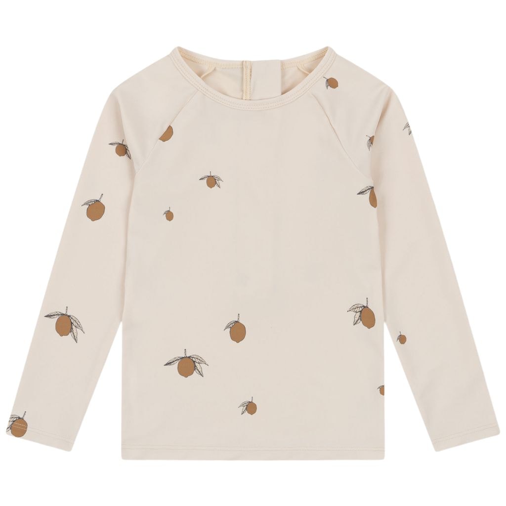 Aster UV-trøje Med Citronprint Beige