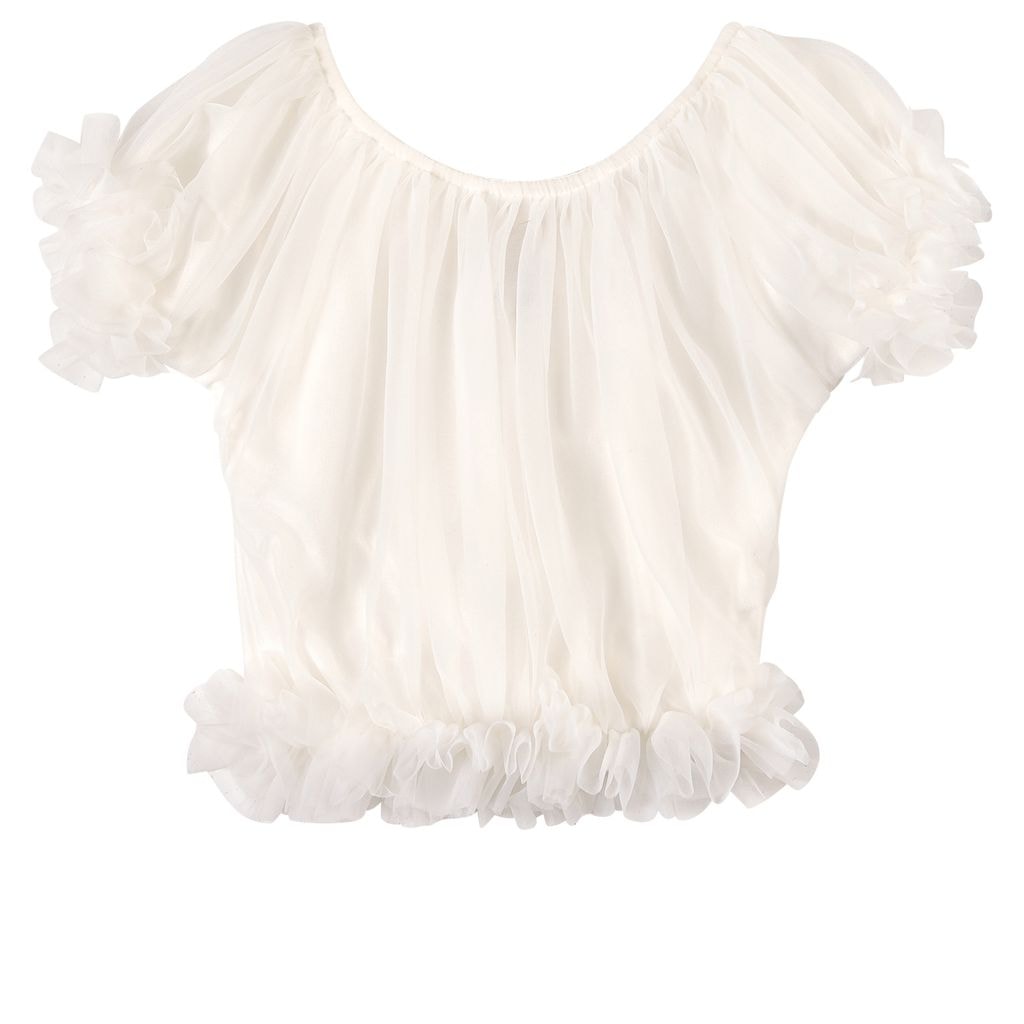 Frilly Princess Top Off-White