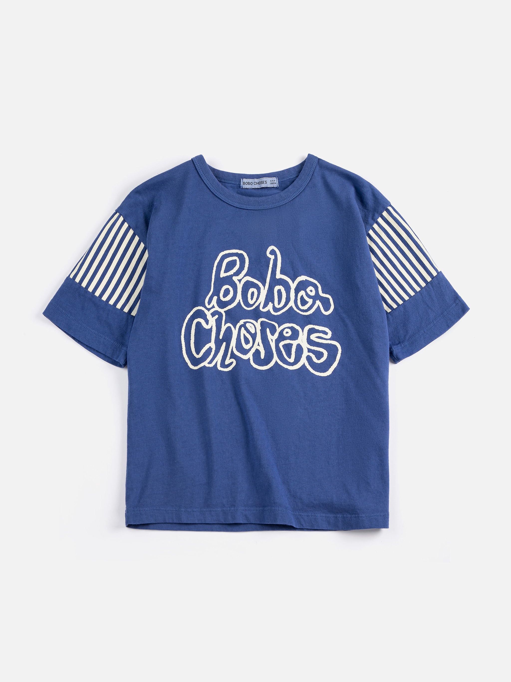 Bobo Choses By Hand T-shirt Navy Blue 