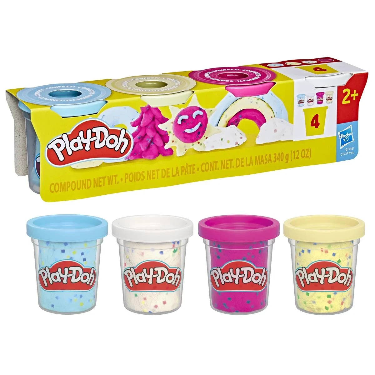 Play-Doh 4-pakning Spesialleire Confetti 